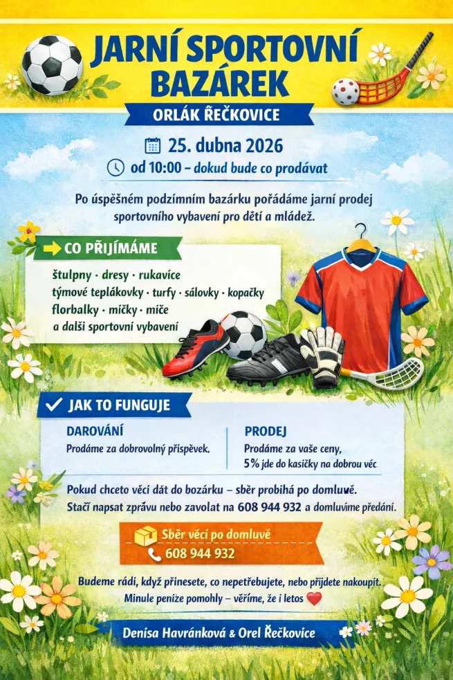 JARNÍ SPORTOVNÍ BAZÁREK